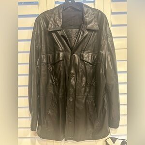 Men's Black italian Leather Jacket